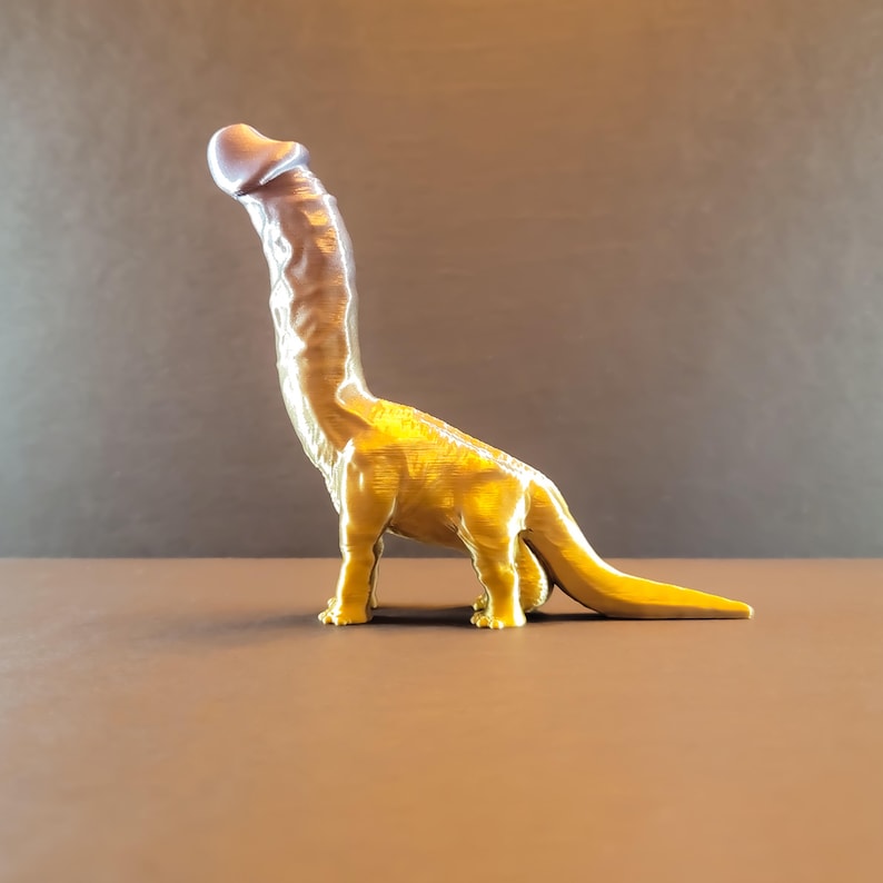 Naughty Brachiosaurus 90Colors: Valentines Gift, Bachelorette Gift, Gag Gift, Romance Art, Homoerotic ArtDécor, Glow Dino Figurine image 2