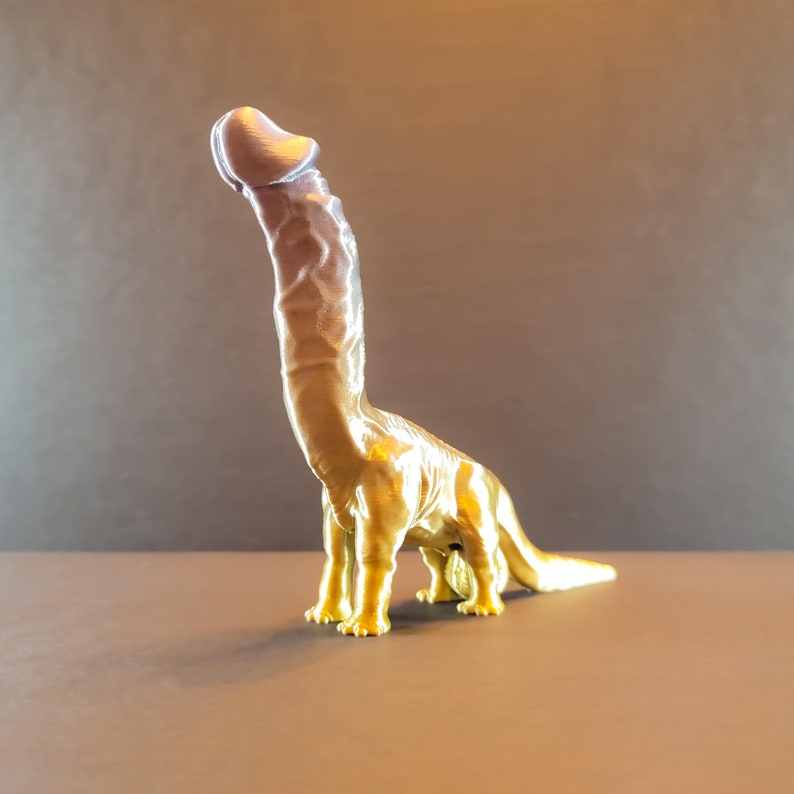 Naughty Brachiosaurus 90Colors: Valentines Gift, Bachelorette Gift, Gag Gift, Romance Art, Homoerotic ArtDécor, Glow Dino Figurine image 7