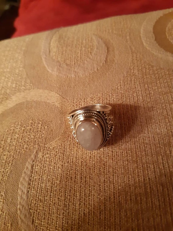 Morganite Silver Ring