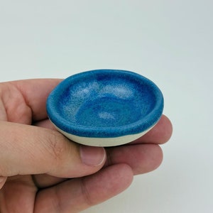 Blue Tiny Ring Dish, Jewelry Tray, Ring Holder, Engagement Gift, wedding gift