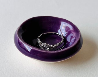 Bandeja para anillos Mulberry, bandeja para joyas, soporte para anillos, regalo de compromiso o de boda.