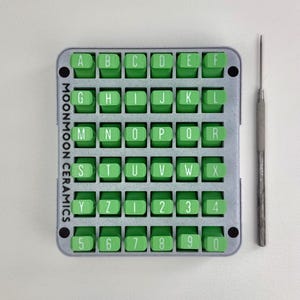 Pottery Stamps Large Uppercase 3/4&quot; Alphabet Stamp Set for Clay Tool Gift for Potter