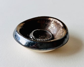 Vintage Gold Tiny Ring Dish