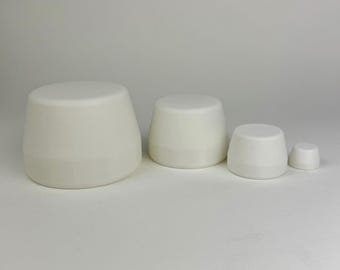 Set 1"-4" Nest Pottery Form Tool Large Drape Mold for Clay 3D printed pottery tool ceramics tools clay drape mold form bowl ceramic mold