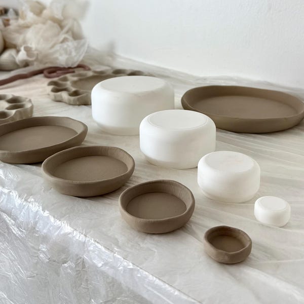 Juego de moldes clásicos de cerámica de 1" a 4" para arcilla. Moldes impresos en 3D para cerámica. Herramientas de cerámica. Molde para arcilla. Molde para cuencos.