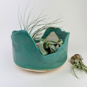 Shallow Porcelain Planter, cactus and succulent planter, indoor planter, outdoor planter, pot