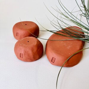 Tiny Terracotta Planter Set, ceramic plant pot, indoor planter image 10