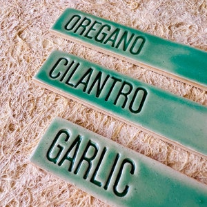 Ceramic Herb Markers Gardening and Seed Starting MADE TO - Etsy