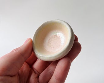 Ring Dish Jewelry Tray Ring Holder Engagement Gift Tiny Himalayan Sea Salt