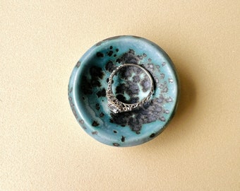 Moonscape Tiny Ring Dish, Ring Dish, Jewelry Tray, Ring Holder