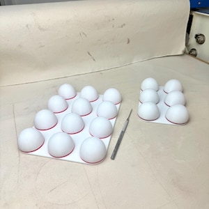 Set of Chicken Egg Drape Form 3D Printed Pottery Tool Ceramic drape mold egg carton drape mold ceramics tool pottery tool artist gift