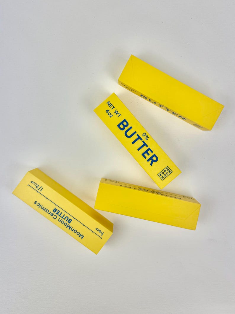 Fake Butter Lab Butter Display Fake Butter Pottery Tool Butter Dish - Etsy