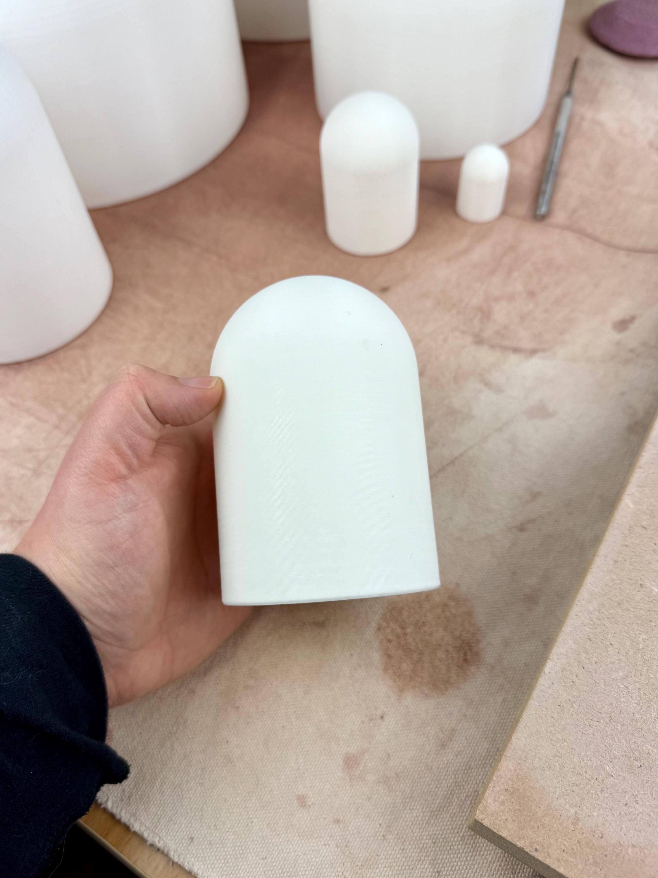 Molde de cúpula para arcilla de 3 pulgadas, herramienta de cerámica impresa en 3D, molde para arcilla, herramienta de cerámica, molde para arcilla, molde para arcilla, cuenco, herramienta de cerámica