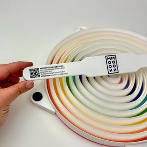 Circle Cookie Cutter Pottery Tool Rainbow Circle Cookie Cutter Set for Clay Large 3D Printed Circle Cookie Cutter Tools Artist Gift Potter