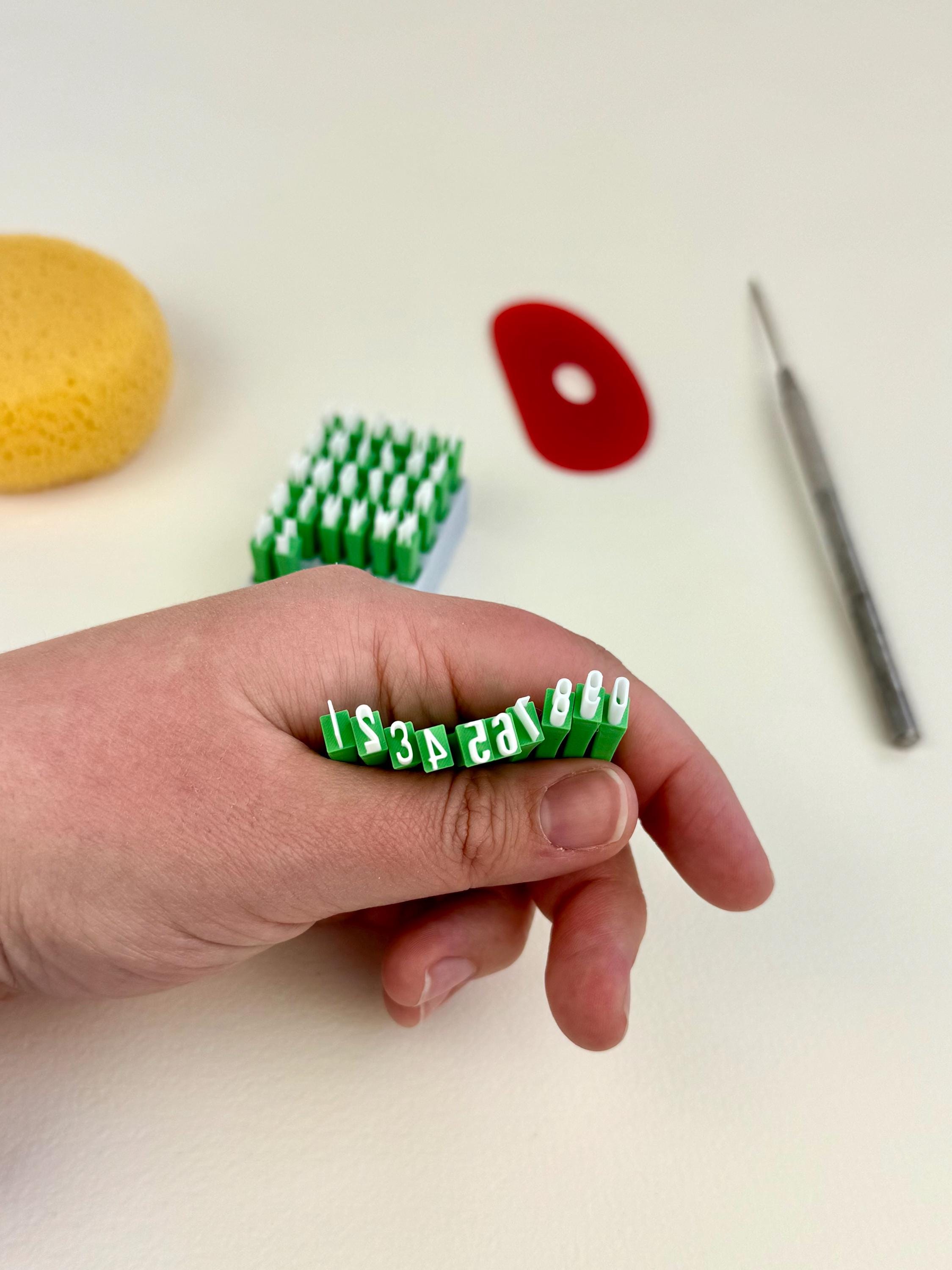 FORMVERSITY Töpferstempel Set Kleinbuchstaben - 26 Buchstaben Für Ton Und Keramik