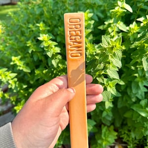 Oregano Ceramic Herb Marker Gardening Seed Starting Garden Herb Stakes herb outdoor stake garden marker garden accessory gift for gardener