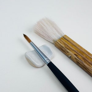 Single Paint Brush Holder, Ceramic Paint brush rest, Artist tool, watercolor accessories, paint brush tool, tool holder