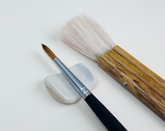 Single Paint Brush Holder, Ceramic Paint brush rest, Artist tool, watercolor accessories, paint brush tool, tool holder
