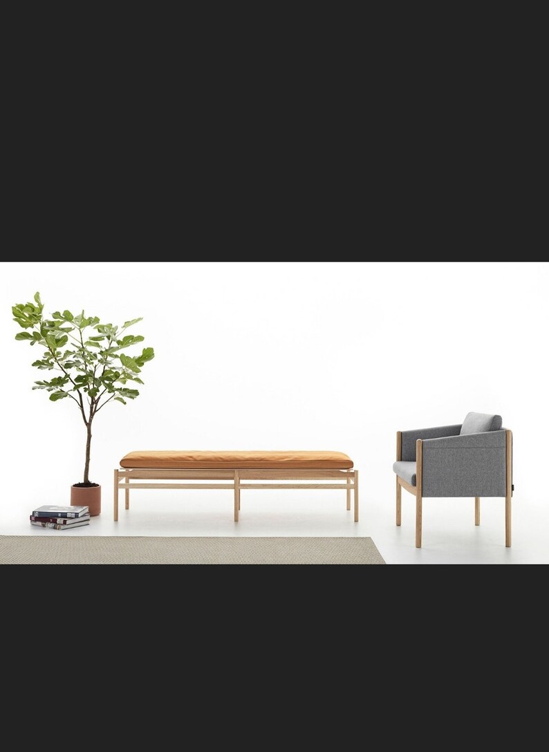 Custom Genuine Leather Bench Cushions in Saddle Bag Leather Etsy