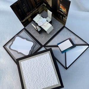 Restaurantbesuch - Geschenkbox - Explosionsbox- Muster