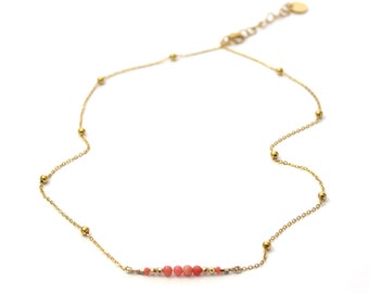 Collier corail naturel