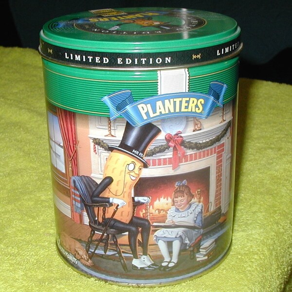 Planters Peanuts Tin Etsy