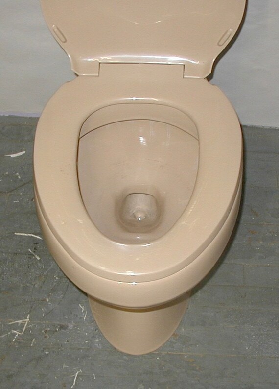 Beige on sale toilet seat