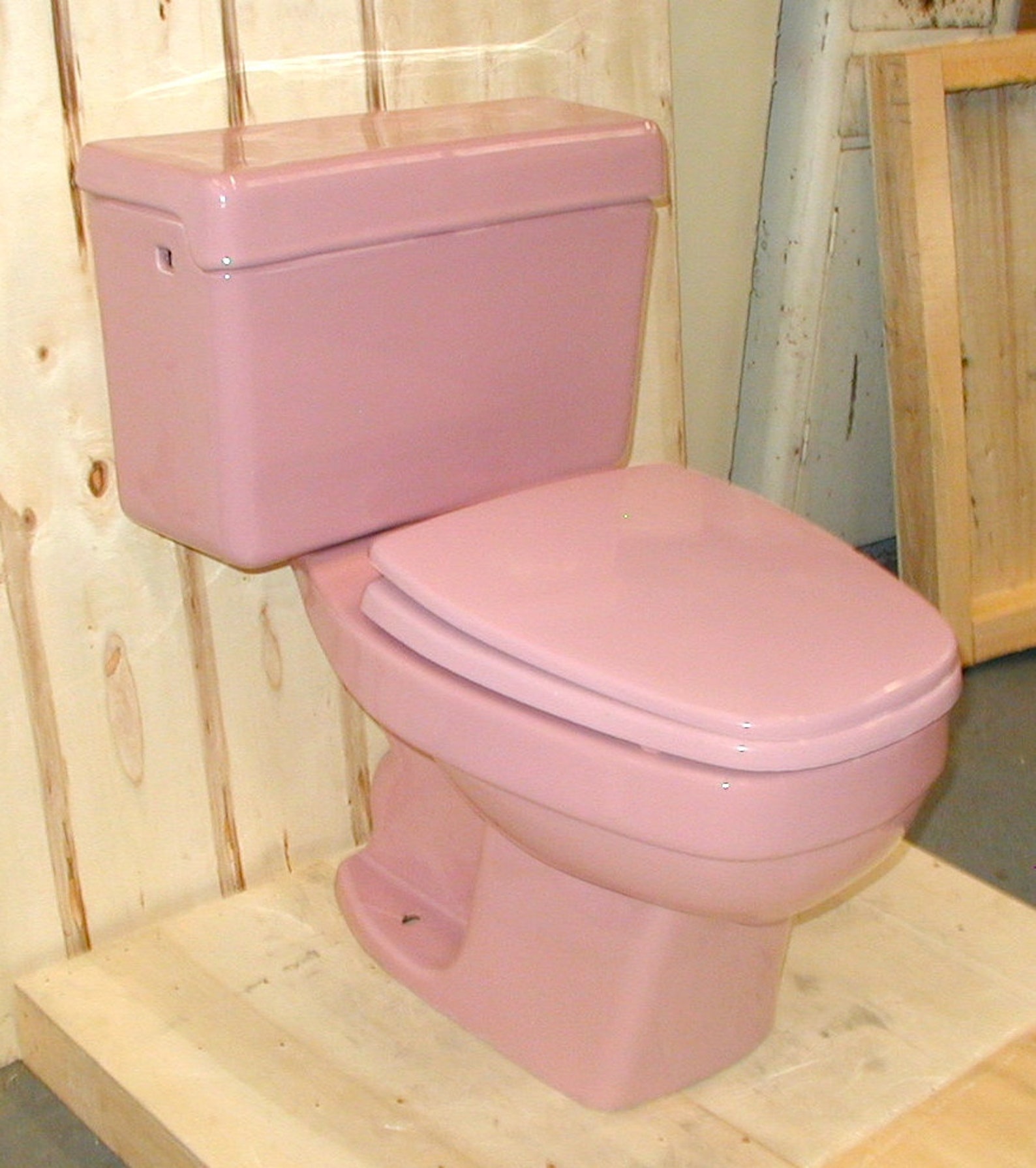 Eljer Rose Pink Toilet Vintage TwoPiece Style with Etsy