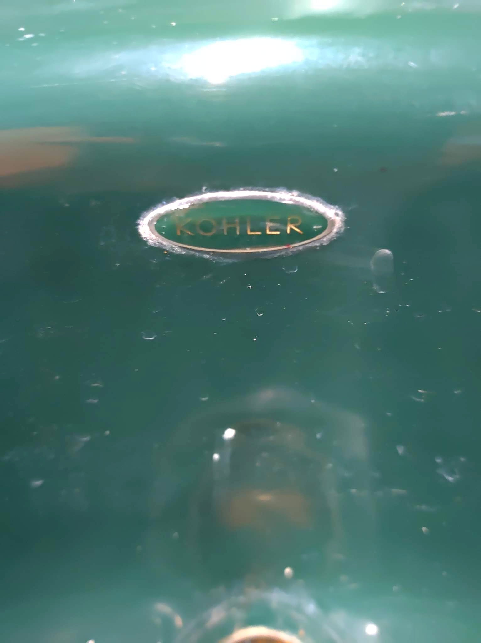 Kohler Bathroom Sink Dark Emerald Green Original Porcelain Vintage - Etsy
