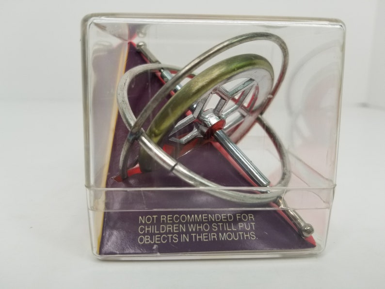 Vintage Toy Metal Gyroscope by Chandler Etsy