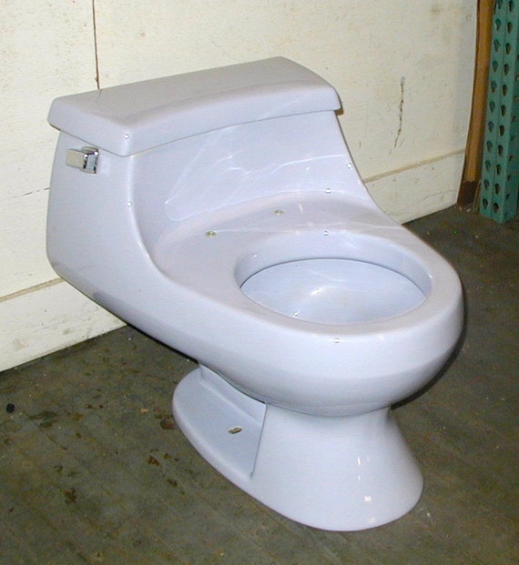 Lavender Light Purple Toilet Vintage Bathroom One Piece Type Etsy