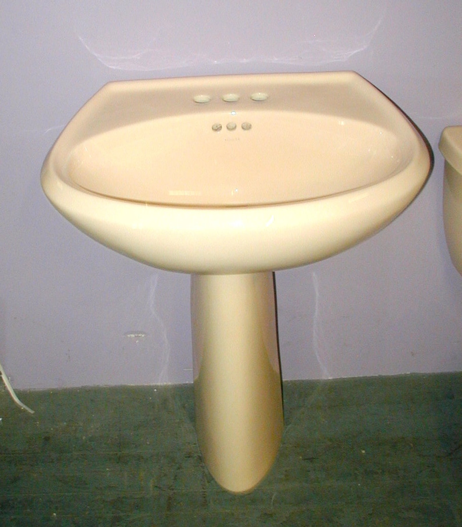Kohler Pink Toilet Matching Pedestal Sink Vintage Bathroom Etsy