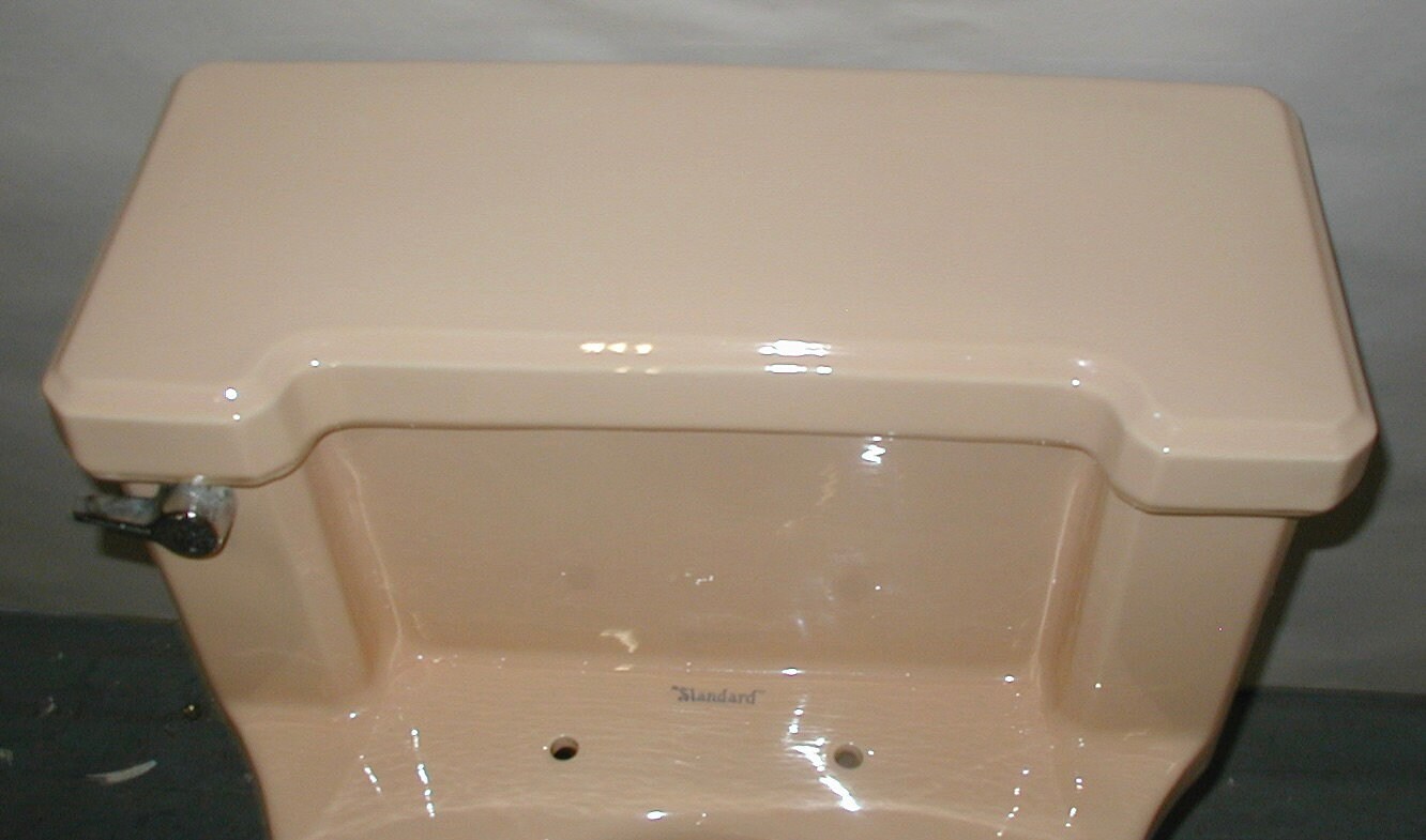 Matching Peach Toilet and Sink American Standard Vintage Etsy