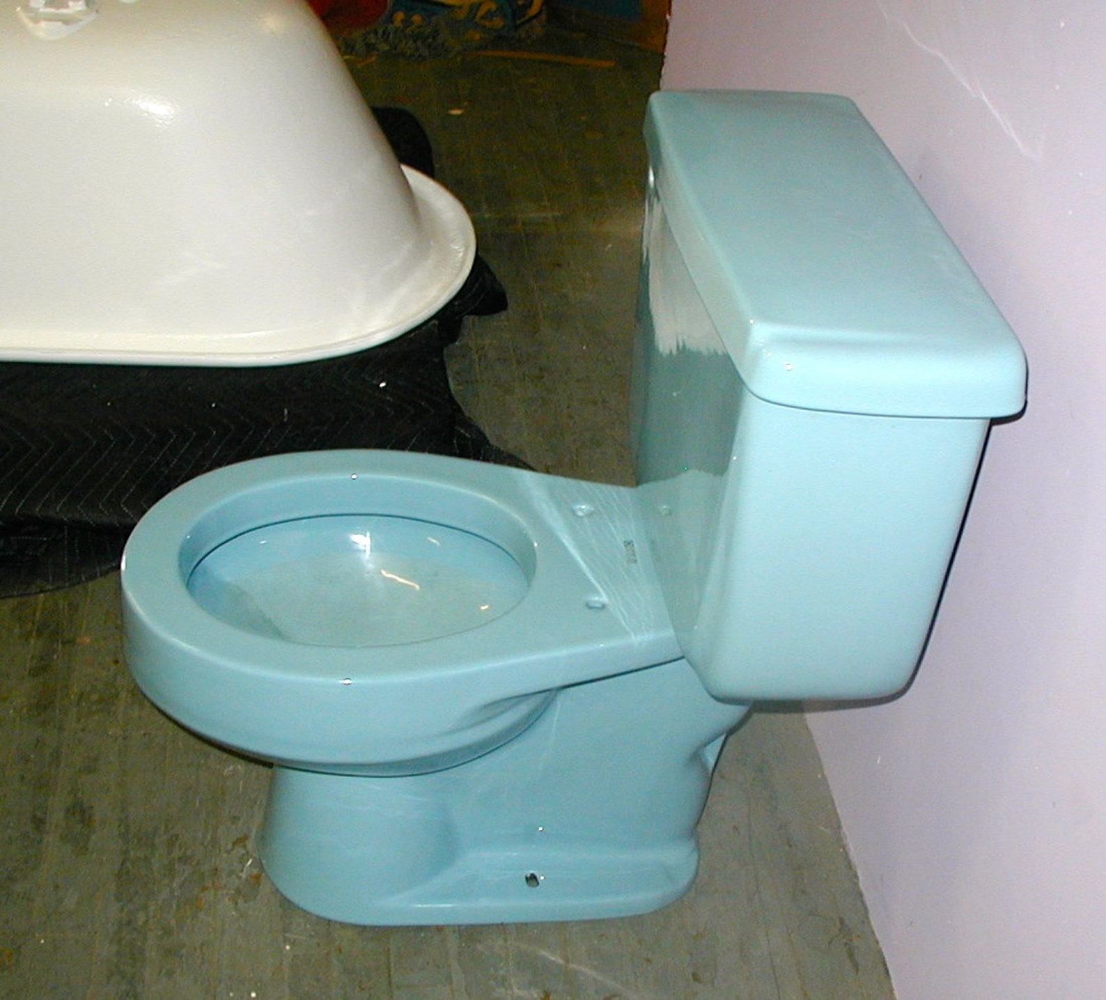 American Standard Baby Blue Vintage Toilet Bathroom Etsy