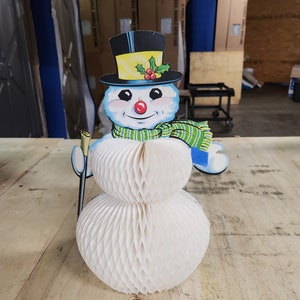 Frosty the Snowman vintage paper decoration very rare holiday