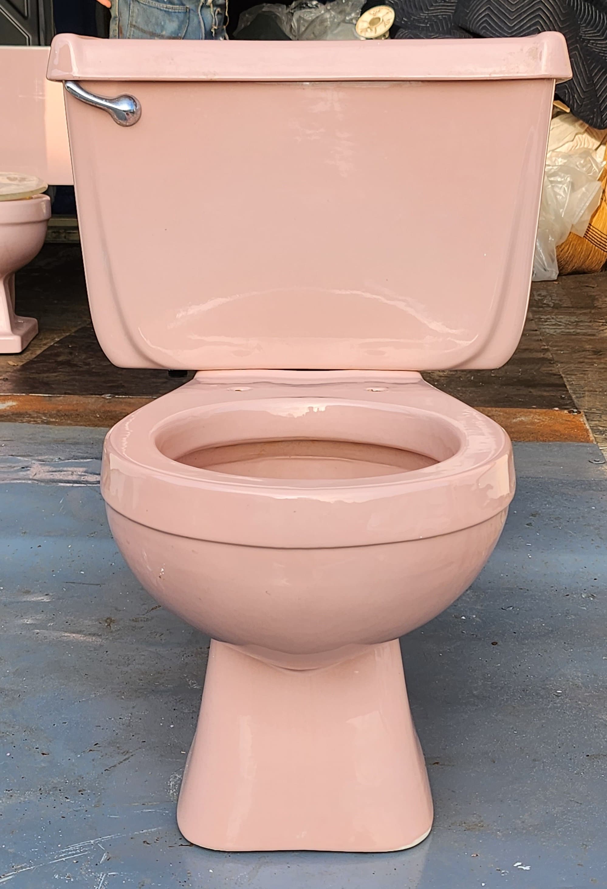 Gerber Pink Toilet Vintage Bathroom - Etsy