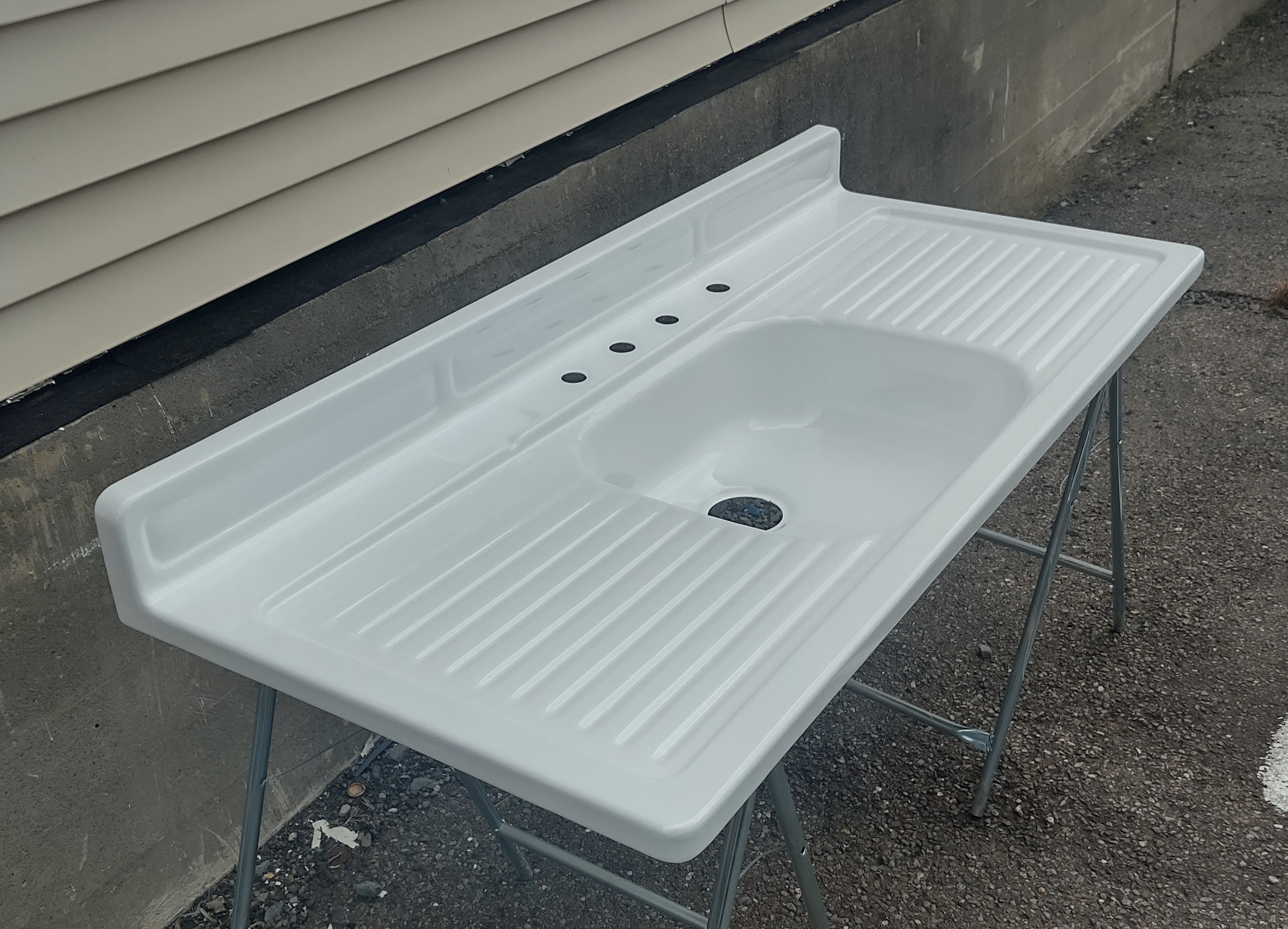 Youngstown Kitchen Sink Double Drainboard Vintage Etsy