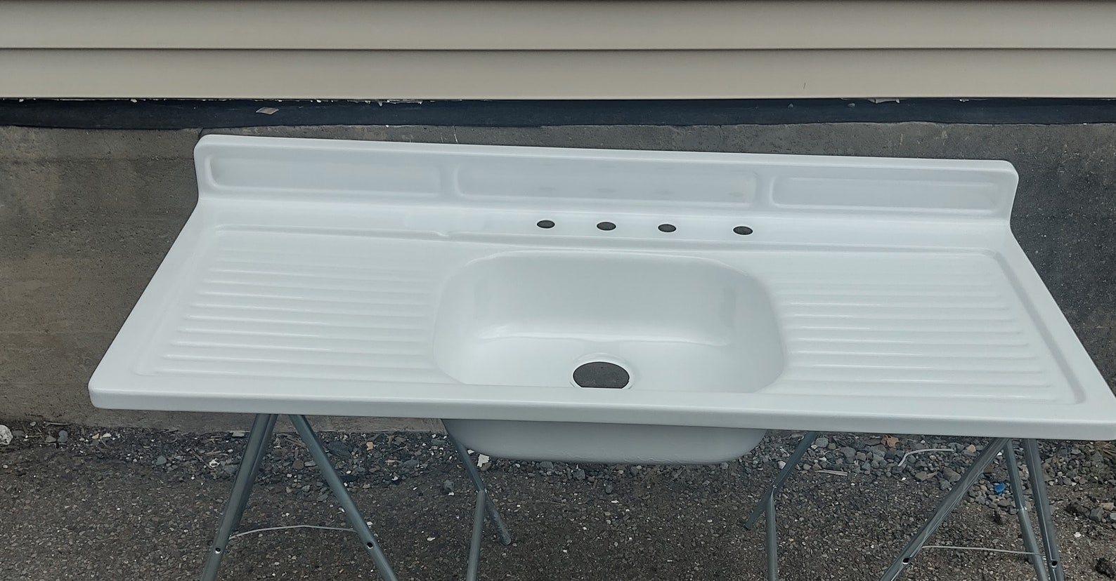 Youngstown Kitchen Sink Double Drainboard Vintage Etsy