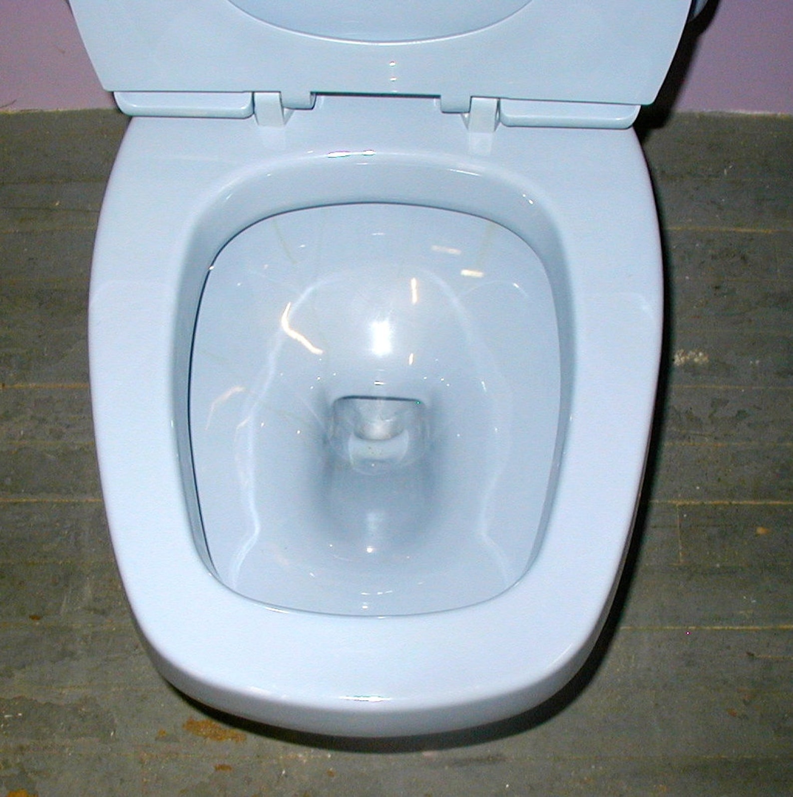 Eljer Blue Toilet Vintage Bathroom With Seat Rectangular Bowl Etsy