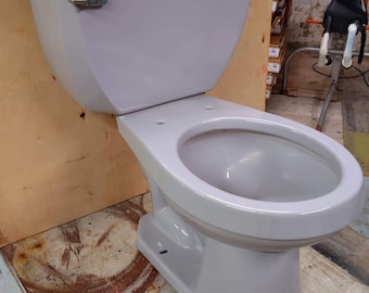 Gray Toilet Gerber vintage bathroom
