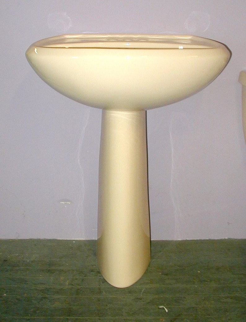 Kohler Pink Toilet Matching Pedestal Sink Vintage Bathroom Etsy