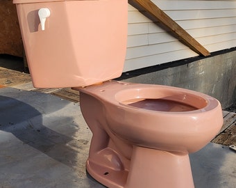 Kohler pink toilet vintage bathroom