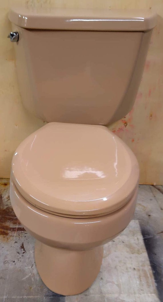 Kohler Light Brown Beige toilet vintage bathroom