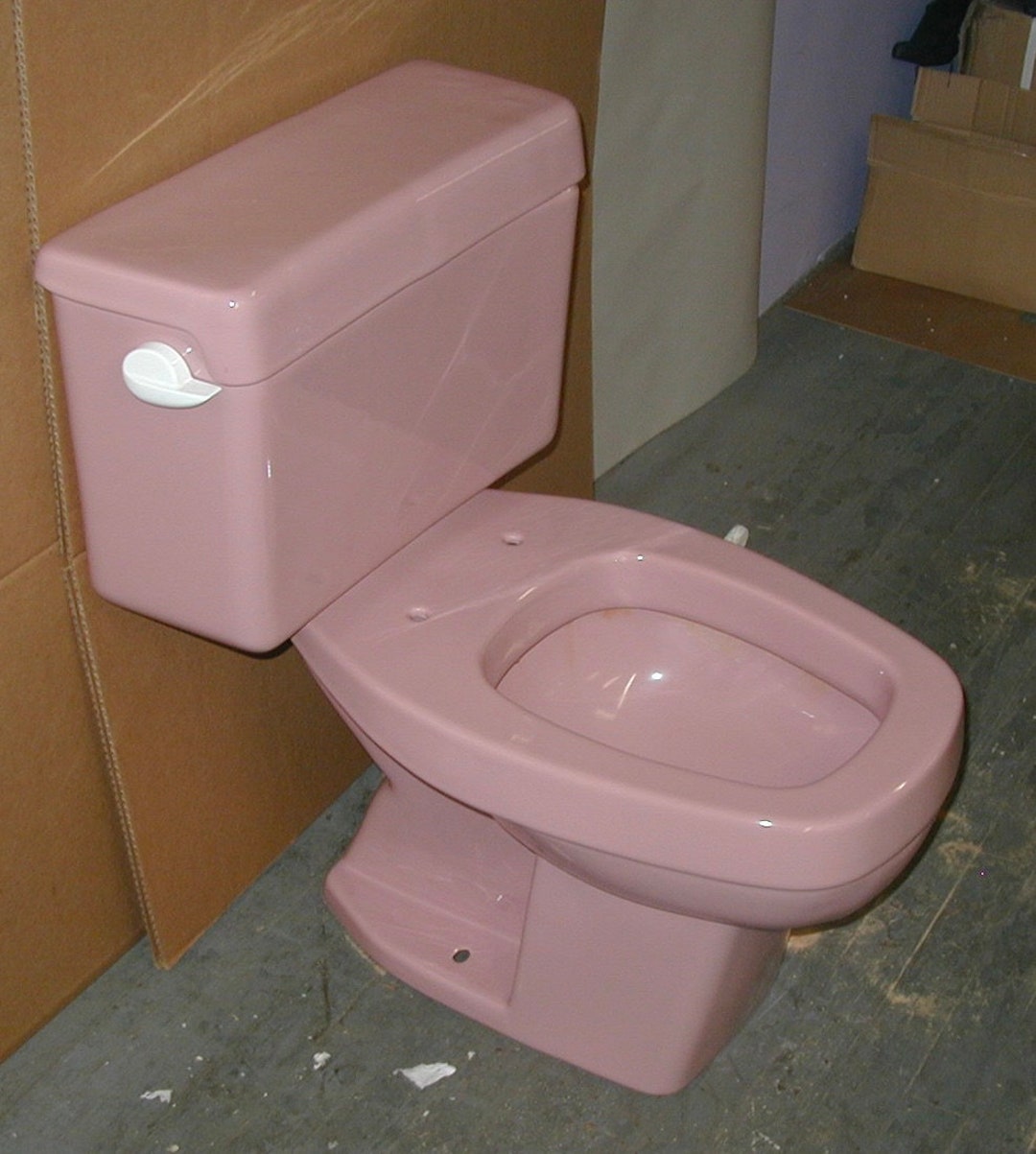 Rose Pink Eljer Vintage Toilet Bathroom Etsy