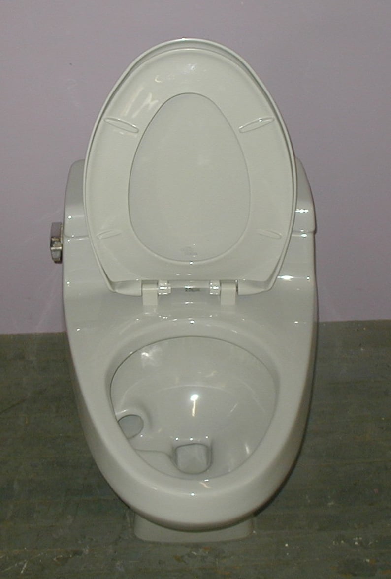Gray Eljer One Piece Vintage Toilet Bathroom Etsy