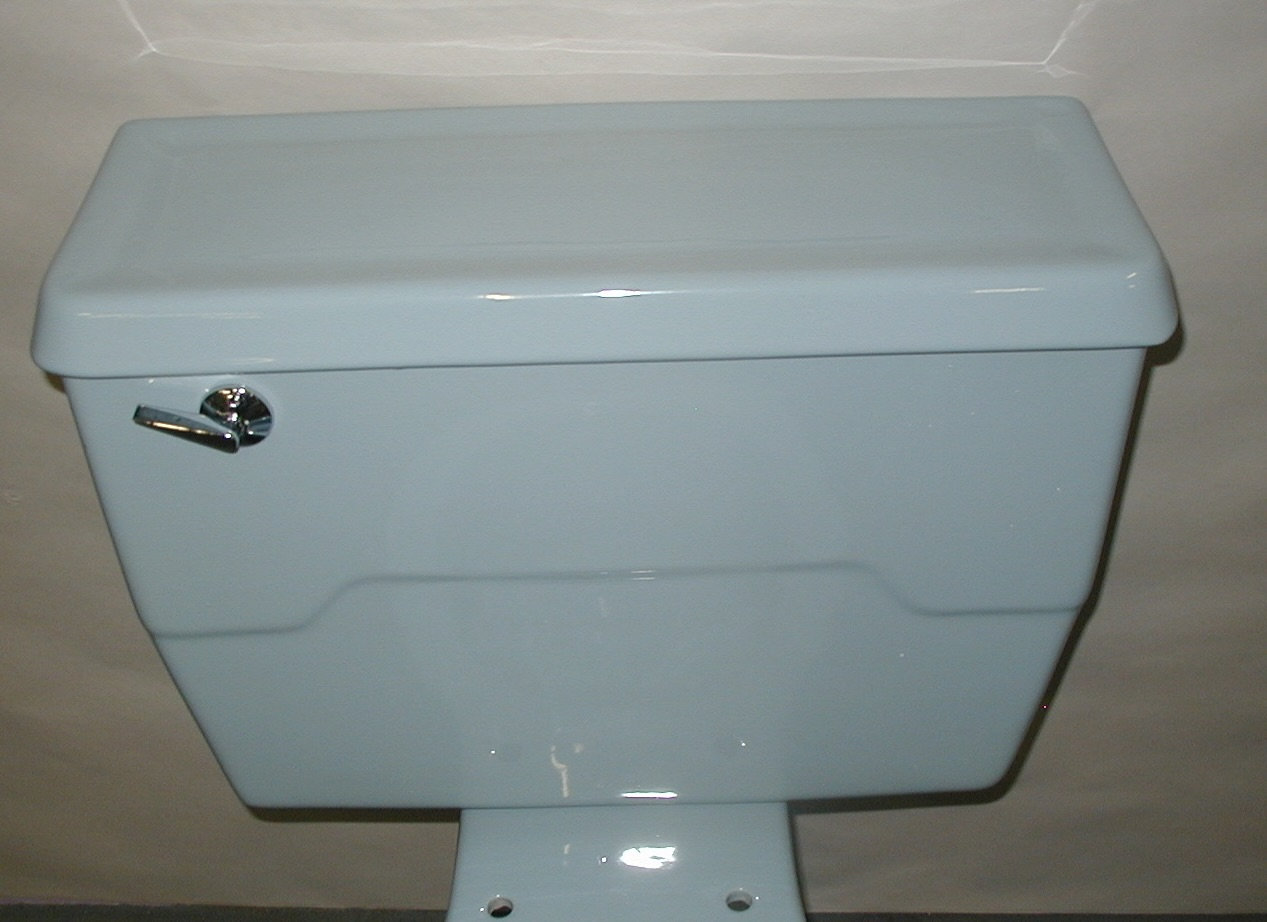 Blue Bathroom Toilet Vintage Original Etsy