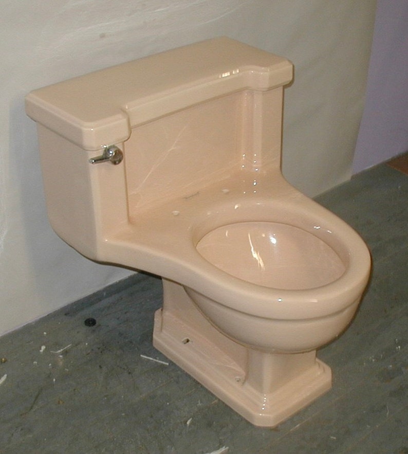 Matching Peach Toilet and Sink American Standard Vintage Etsy