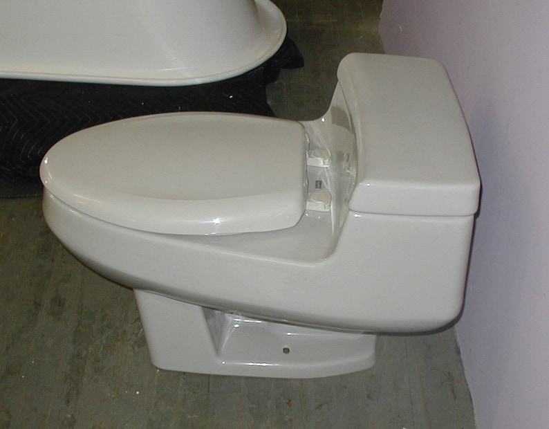 Gray Eljer One Piece Vintage Toilet Bathroom Etsy