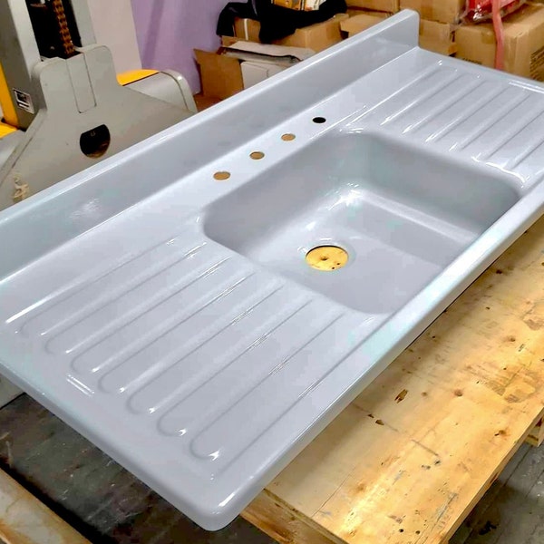 Farmhouse Sink With Drainboard - Shop Online - Etsy