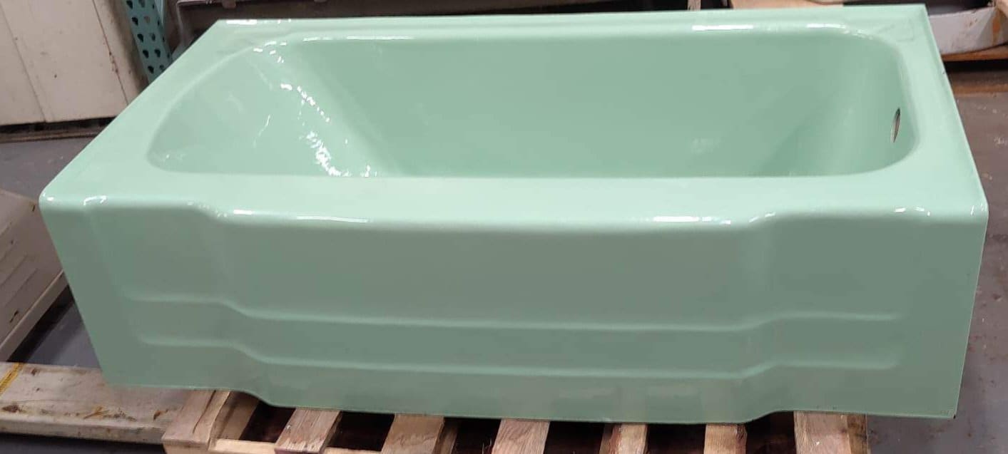 Ming Green Cast Iron Bathtub Vintage Original Etsy